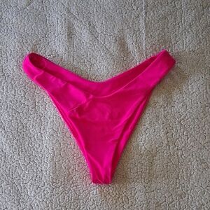 Zaful Vibrant Pink Bikini Bottom